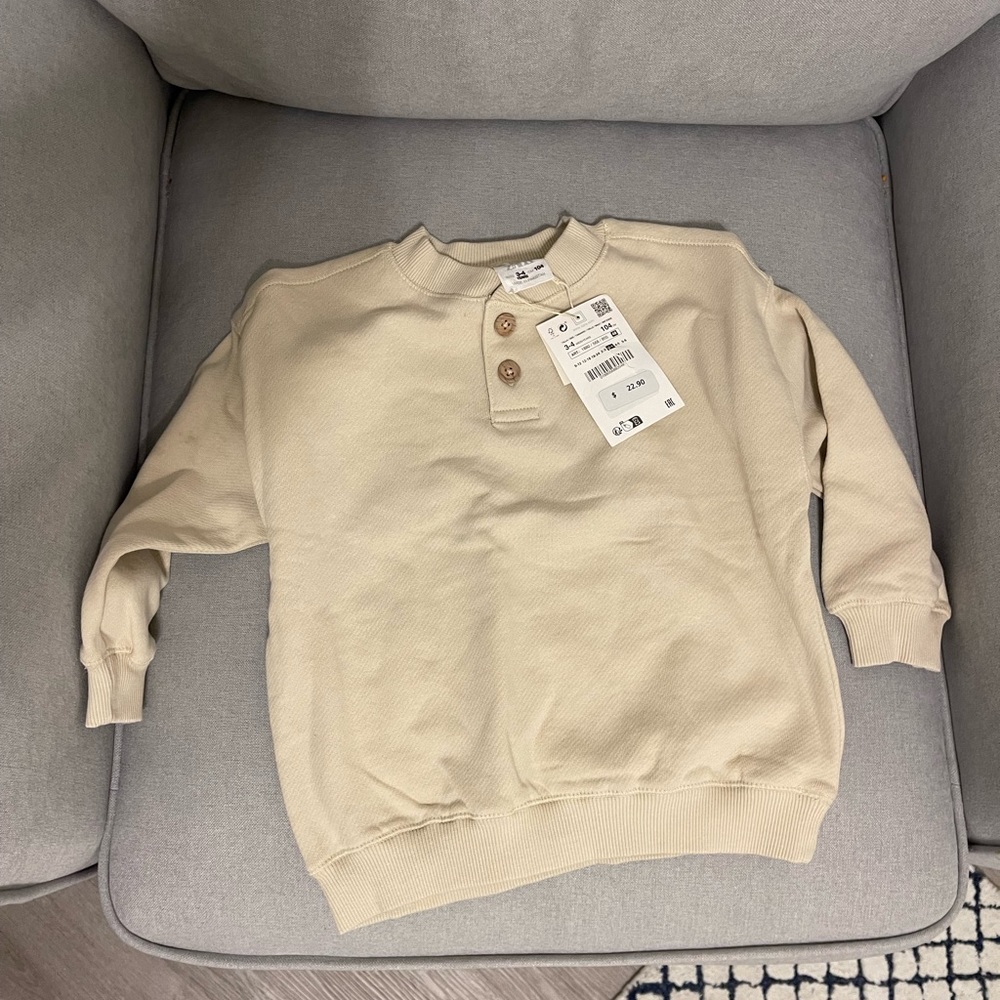 Zara kids Henley pullover